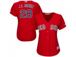 Youth Boston Red Sox #28 J. D. Martinez Red Cool Base Stitched Baseball Jersey