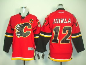 nhl calgary flames #12 iginla red C [2011 new]