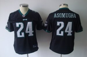 women nfl philadelphia eagles #24 asomugha black[2011]