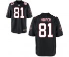 Men's Nike Atlanta Falcons #81 Austin Hooper Game Black Alternate NFL Jersey