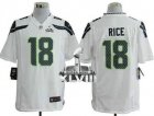 Nike Seattle Seahawks #18 Sidney Rice White Super Bowl XLVIII NFL Game Jersey