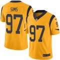 Mens Nike Los Angeles Rams #97 Eugene Sims Limited Gold Rush NFL Jersey