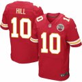 Mens Nike Kansas City Chiefs #10 Tyreek Hill Elite Red Team Color NFL Jersey