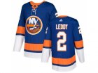 Men Adidas New York Islanders #2 Nick Leddy Royal Blue Home Authentic Stitched NHL Jersey