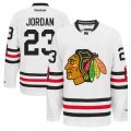 Mens Chicago Blackhawks #23 Michael Jordan White 2015 Winter Classic Jersey