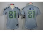 Nike Women NFL Seattle Seahawks #81 Golden Tate grey Jerseys