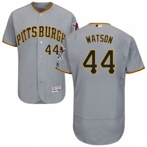 Men\'s Majestic Pittsburgh Pirates #44 Tony Watson Grey Flexbase Authentic Collection MLB Jersey