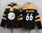 Nike Pittsburgh Steelers #66 David DeCastro Black Player Pullover NFL Hoodie