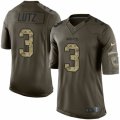 Men's Nike New Orleans Saints #3 Will Lutz Limited Green Salute to Service NFL Jersey