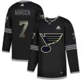Blues #7 Patrick Maroon Black Shadow Adidas Jersey