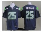 Nike NFL Seattle Seahawks #25 Richard Sherman blue Jerseys(Elite)