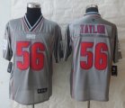 Nike New York Giants #56 Taylor Grey Jerseys(Vapor Elite)