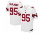Mens Nike New York Giants #95 Dalvin Tomlinson Elite White NFL Jersey