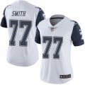 Women's Nike Dallas Cowboys #77 Tyron Smith Limited White Rush NFL Jersey