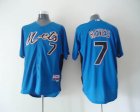 mlb New York Met #7 Reves 2011 BP Blue[Cool Base]