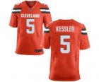 Men's Nike Cleveland Browns #5 Cody Kessler Elite Orange Alternate NFL Jersey