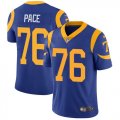 Nike Rams #76 Orlando Pace Royal Vapor Untouchable Limited Jersey