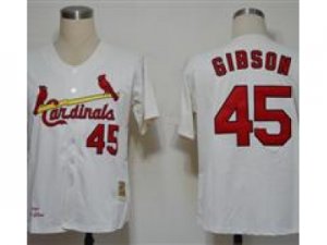 mlb st.louis cardinals #45 gibson white(cool base)