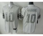 Nike new york giants #10 eli manning New White Platinum jerseys[game]