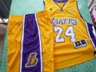 nba los angeles lakers #24 bryant yellow suit