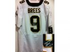 Nike New Orleans Saints #9 Drew brees white jerseys[Elite signature]