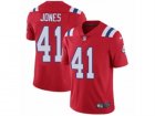 Mens Nike New England Patriots #41 Cyrus Jones Red Alternate Vapor Untouchable Limited Player NFL Jersey