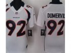 Nike Women NFL Denver Broncos #92 Elvis Dumervil white Jerseys