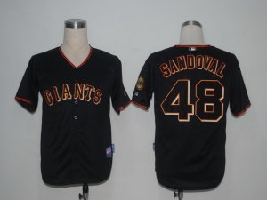 MLB San Francisco Giants #48 Sandoval Black[Cool Base]