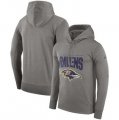 Baltimore Ravens Nike Sideline Property of Performance Pullover Hoodie Gray