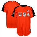 Mens Team USA Majestic Orange 2017 MLB All-Star Futures Game Authentic On-Field Jersey