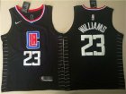 Clippers #23 Lou Williams Black Nike Swingman Jersey