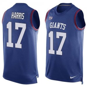 Nike New York Giants #17 Dwayne Harris Royal Blue Team Color Men Stitched NFL Limited Tank Top Jersey