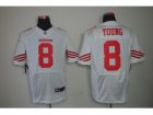 Nike NFL San Francisco 49ers #8 Steve Young white Jerseys(Elite)