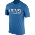 Mens Detroit Lions Nike Practice Legend Performance T-Shirt Blue