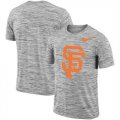 San Francisco Giants Nike Heathered Black Sideline Legend Velocity Travel Performance T-