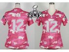 2015 Super Bowl XLIX Nike women nfl jerseys seattle seahawks #12 fan pink[fashion camo]