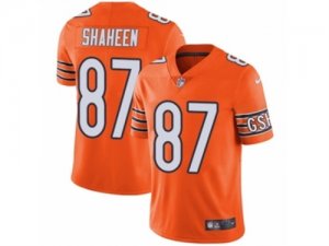 Mens Nike Chicago Bears #87 Adam Shaheen Vapor Untouchable Limited Orange Rush NFL Jersey