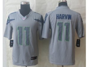 Nike Seattle Seahawks #11 Harvin Grey Jerseys(Limited)