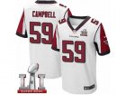 Mens Nike Atlanta Falcons #59 DeVondre Campbell Elite White Super Bowl LI 51 NFL Jersey