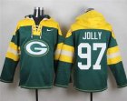 Nike Green Bay Packers #97 Johnny Jolly Green Player Pullover Hoodie