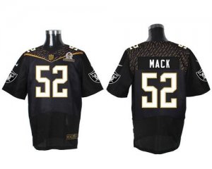 2016 Pro Bowl Nike Oakland Raiders #52 Khalil Mack Black jerseys(Elite)