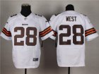 Nike NFL Cleveland Browns #28 Terrance West white jerseys(Elite)