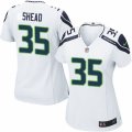 Women's Nike Seattle Seahawks #35 DeShawn Shead Limited White NFL Jersey