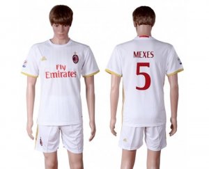 AC Milan #5 Mexes Away Soccer Club Jersey