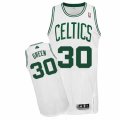 Mens Adidas Boston Celtics #30 Gerald Green Authentic White Home NBA Jersey