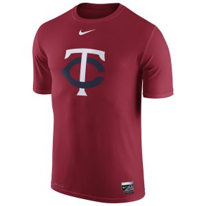 MLB Men\'s Minnesota Twins Nike Authentic Collection Legend T-Shirt - Red