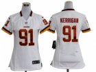 Nike Women NFL Washington Redskins #91 Ryan Kerrigan White Jerseys