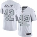 Nike Oakland Raiders #42 Karl Joseph White Mens Stitched NFL Limited Rush Jersey