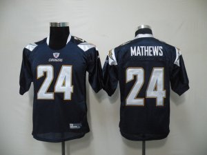 youth nfl sandiego chargers #24 mathews dark blue