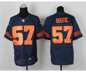 Nike jerseys chicago bears #57 bostic blue[Elite][number orange][bostic]